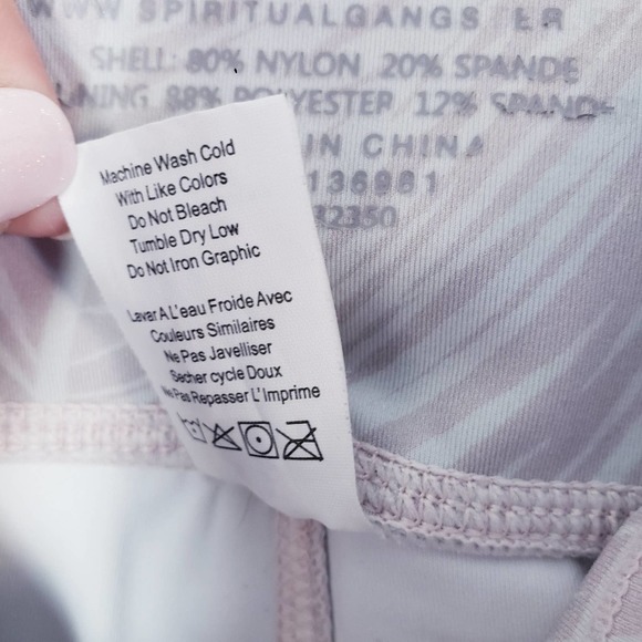 Spiritual Gangster High Vibe Leaf Printed Leggings Small - Picture 12 of 13